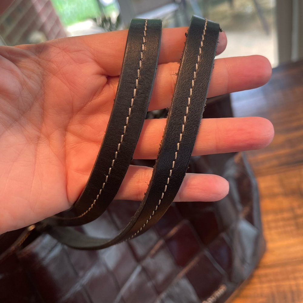 Dooney & Bourke Black Croc-Embossed Tote - Picture 10 of 14